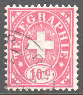 Switzerland Telegraph Zumstein 14 Used - Click Image to Close